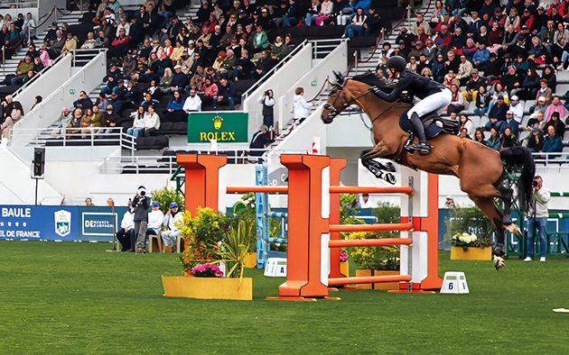 Concours équestre avec obstacles Hermès et Rolex